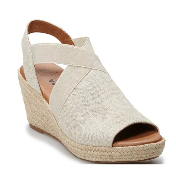 SONOMA Vitalize Ortholite Women's SZ 8.5 Wedge Sandal Chorale Tan - Picture 10 of 10